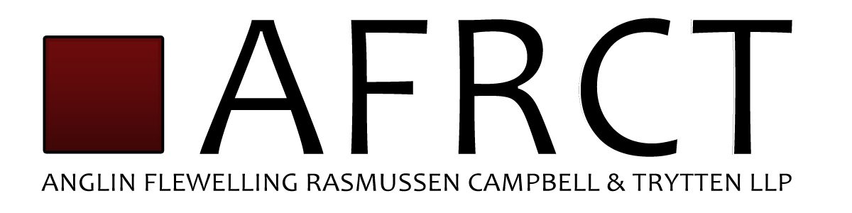 A black and white logo of the company afr