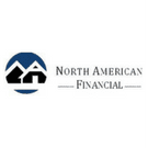 Logo of North American Financial with house and mountain design.
