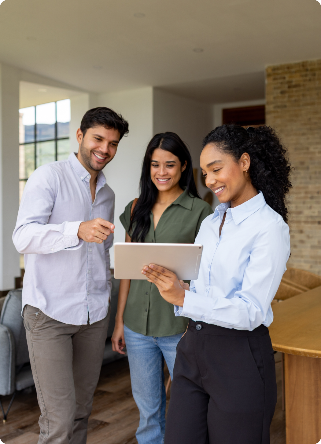 Team reviewing project together