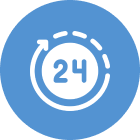 24-hour service icon