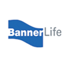 Logo with blue wave and text 'BannerLife'.
