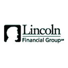 Logo of Lincoln Financial Group with a silhouette and text.